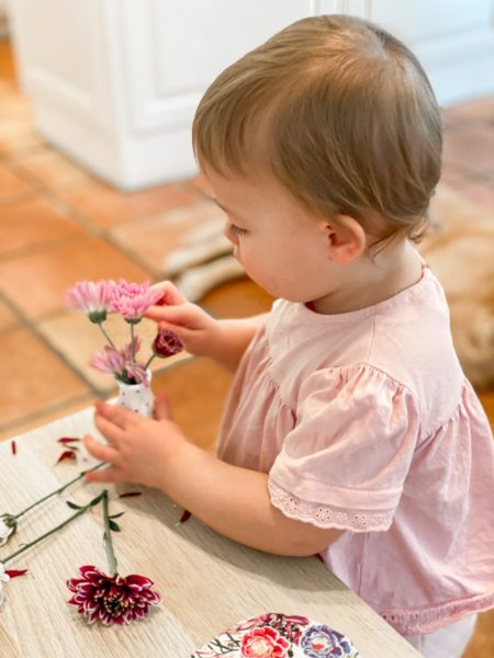 Toddler Flower Arranging