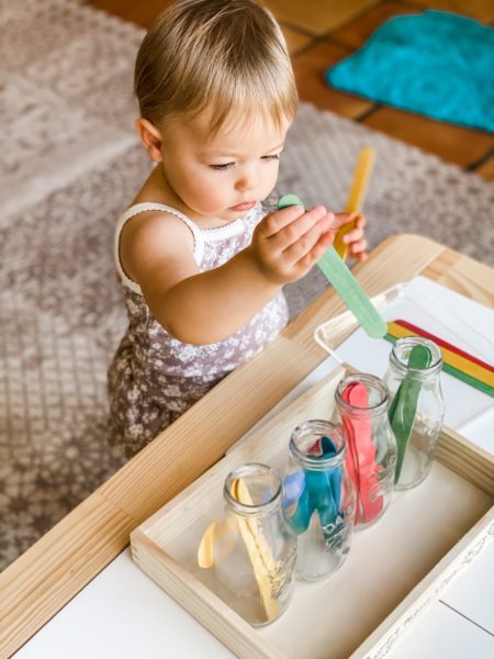 Popsicle Stick Color Sorting